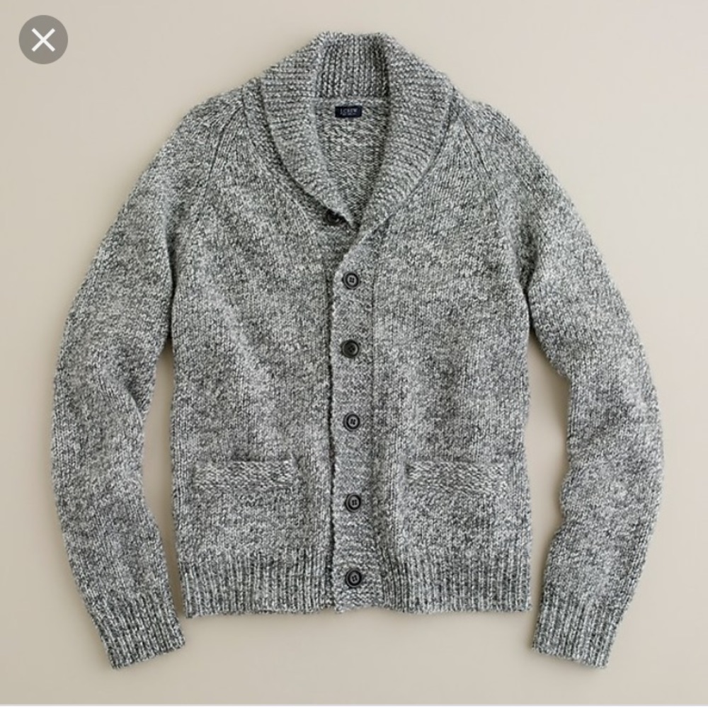 J. Crew Alpaca Shawl-Collar Cardigan